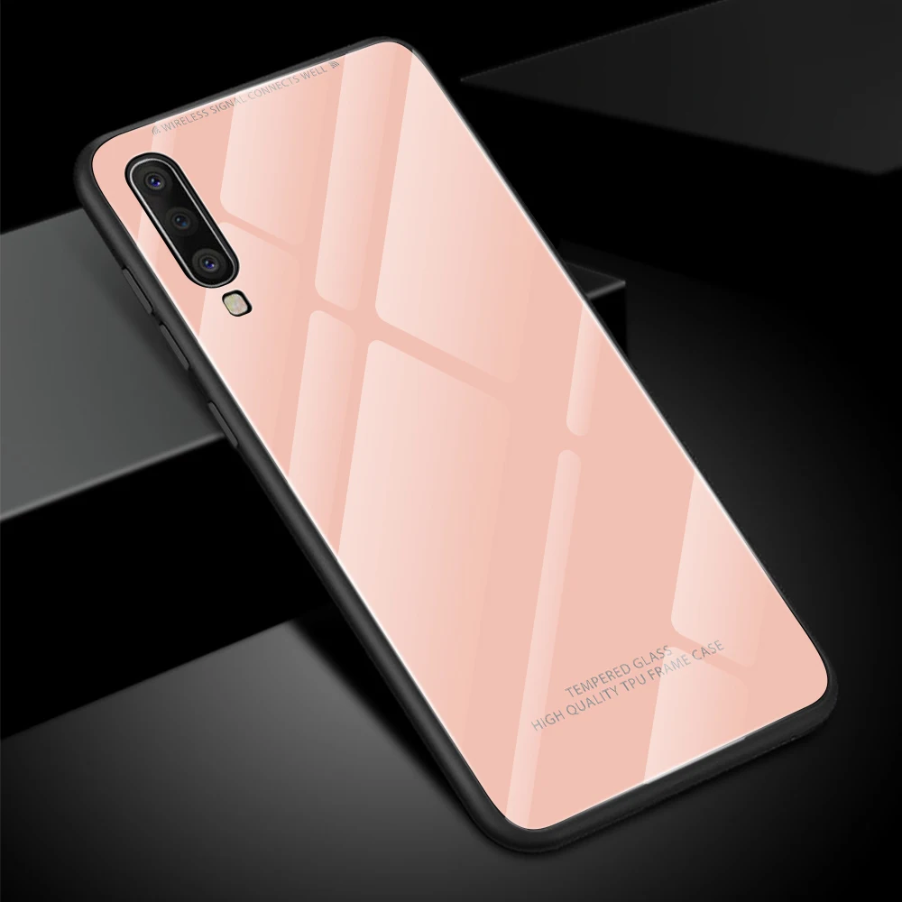 Shockproof Tempered Glass Case For Samsung A50 A30 A10 A40 A60 A70 S10 S9 S8 Plus S10e A7 A9 A52 A51 A72 A71 A13 A52S Hard Cover samsung flip phone cute