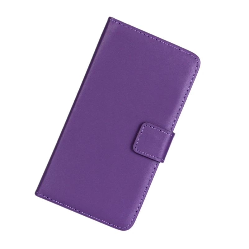 Чехол для sony Xperia Z2 кожаный чехол Слот для карты Wallet Case Coque для sony Z2 чехол для телефона Обложка flip Стенд - Цвет: Фиолетовый