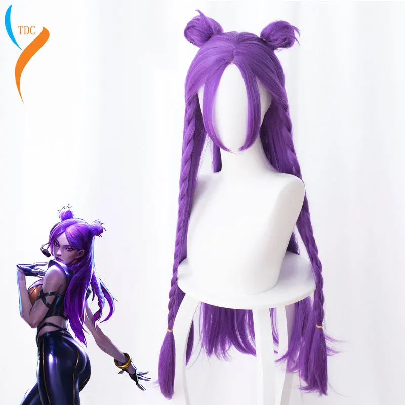 

Game Character LOL K/DA Akali Cosplay Wigs KDA Heat Resistant Synthetic Hair Perucas Cosplay K/DA Ahri Kaisa Wig Cosplay