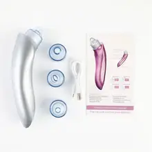 Уход за кожей лица 4 в 1 Электрический вакуумный аппарат для очистки пор мини-удалитель черных точек вакуумный акне Комедо всасывание лица глубоко Чистящая коробка