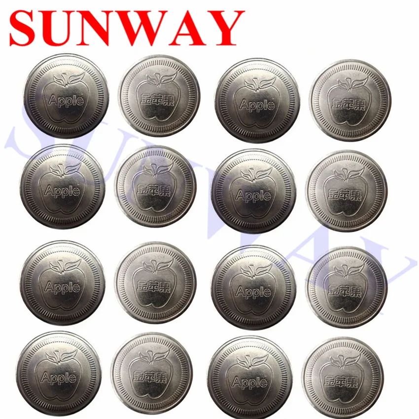 

Stainless Steel Token Game Coin 25x1.85mm/arcade game machine token coin 2 sided custom coin/Customize stain steel game tokens