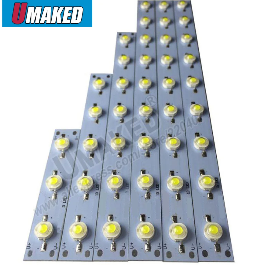 

3-22W led PCB plate board welded epistar beads on, LED lighting source for tube light