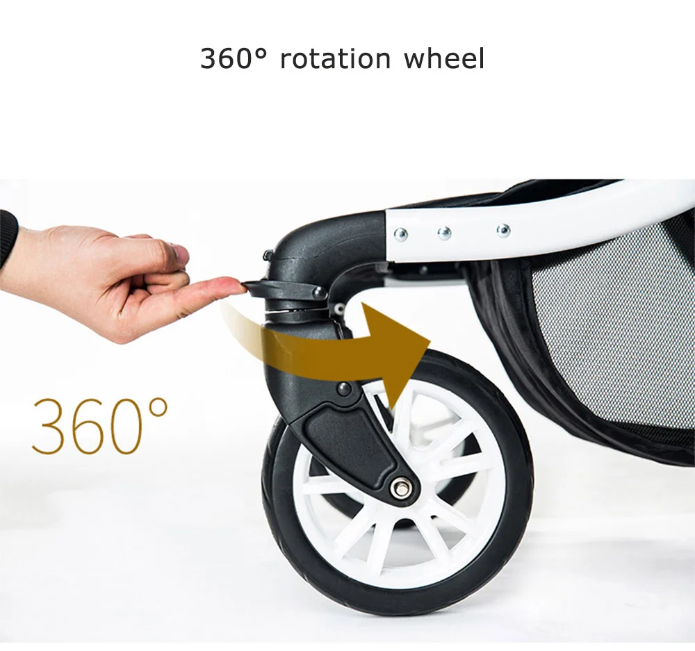 Складная Высокая Ландшафтная коляска для малышей ультра-легкая складная может сидеть может лежать портативный зонтик для путешествий