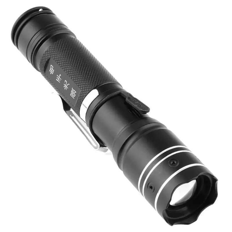 

Portable Zoomable 5W Q5-XPE LED Flashlight High Power USB Spot Lamp Camp Torch Searching Hunting Daily Bring Self Defense