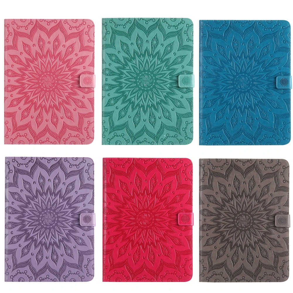 

Fashion sunflower embossed Print PU Leather Flip Cover Cases For Apple iPad Mini 1 2 3 Stand Cover For ipad Mini3 mini2 mini1