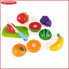 Новое поступление Детские притворяться, играть роль Кухня фрукты Еда игрушка Резка набор ребенок подарок