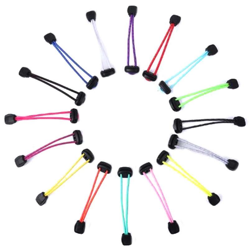 Sports Fitness Lock Lace A Pair Of Locking Shoe Laces Elastic Sneaker Shoelaces Shoestrings Running/Jogging/Triathlon