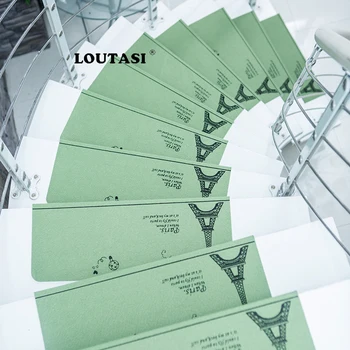 

LOUTASI 5pcs/lot Stairs Mat Printing Step Basic Non-Slip Rubber Backing Skid-Resistant Carpet Stair Gripper Home Floor Mat Decor