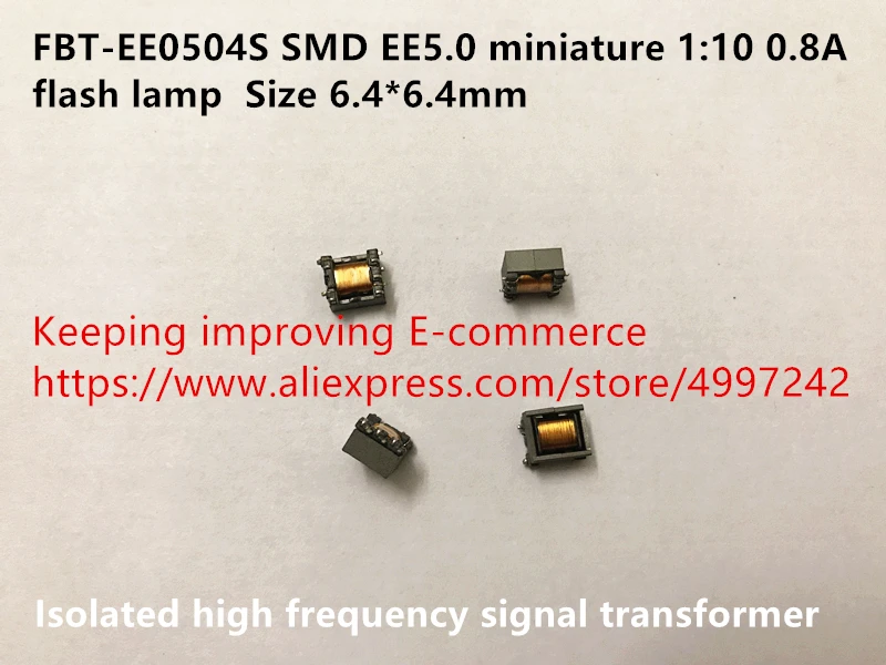 Изолированный высокочастотный трансформатор сигнала FBT-EE0504S SMD EE5.0 миниатюрный 1:10 0.8A вспышка лампа