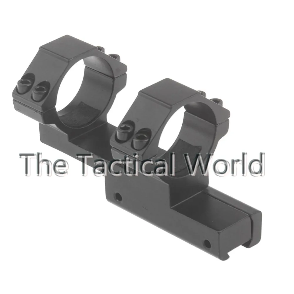 Tactical 30mm Double Scope Rings with One Extended Offset Mount for