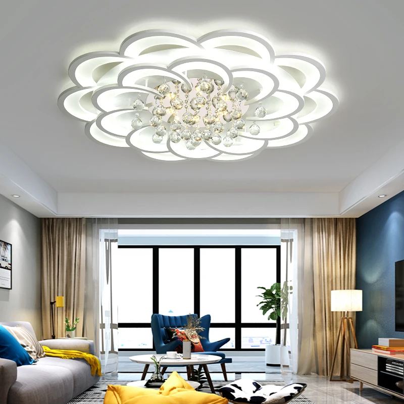 

Modern Led Ceiling Lights For Living Room Bedroom Study Room Crystal lustre plafonnier Home Deco Ceiling Lamp avize