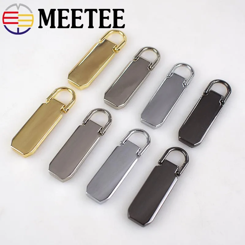 

Meetee 5Pcs Detachable Metal Zipper Puller for 5# Zipper Sliders Zipper Pull Tab Zipper Repair Kits DIY Sewing Craft KY881