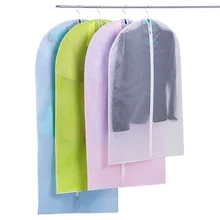 EIEYO 4 Colors Home Storage Bag Dress Clothes Garment Suit Cover Case Dustproof PEVA material travel organizer Protector