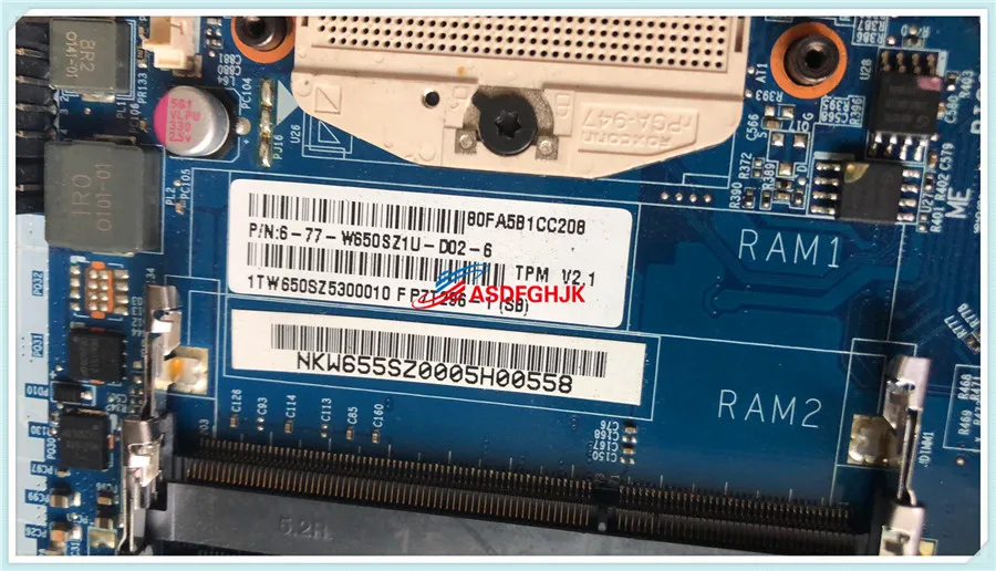 amazing  Original FOR Hasee K650D W650S K610C K590C Laptop Motherboard 6-71-W65S0-D02 Test OK