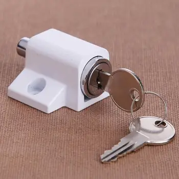 

Window Locks Window Shield Sliding Aluminum Steel Security Locks Doors Windows Security Lock with 2 Keys Door Keyed Padlock