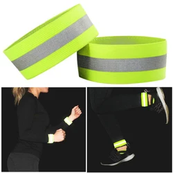 Bracelets élastiques réfléchissants, haute visibilité, cheville, bras d'avertissement, course à pied, cyclisme, avertissement de nuit, Sports de plein air 