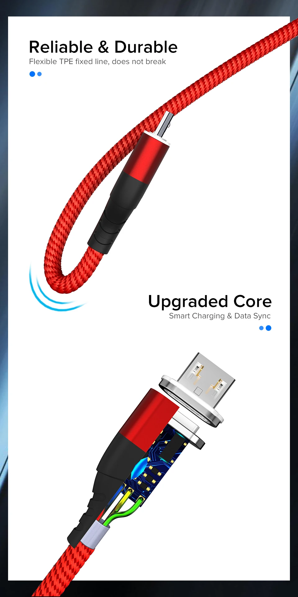 Магнитный кабель Venroii mi cro USB 3A type C для быстрой зарядки, магнитное зарядное устройство для телефона type-C Cobo для samsung S10 S9 S8 Plus Xiaomi mi 9