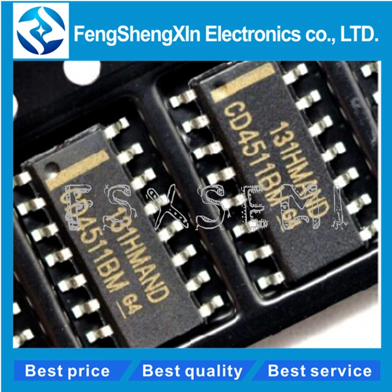 CD4511BM SOP-16 CD4511 respondedor Display Driver Smd digital de ocho 500 un CD4511BM SOP-16 CD4511 respondedor Display Driver Smd digital de ocho 500 un