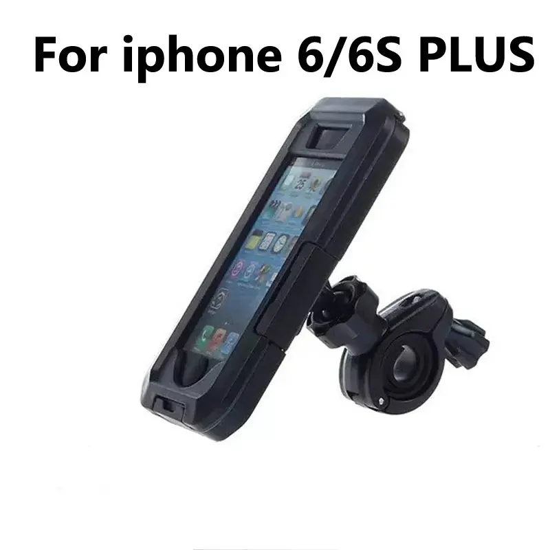 for i6plus 6splus Мотоциклетный держатель для телефона, водонепроницаемый чехол, вращающийся на 360 градусов держатель для iPhone XS Max XR 5 6 7 8 Plus, подставка для телефона, велосипедный кронштейн - Цвет: for i6plus 6splus