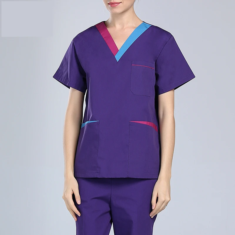 

Korea Style Medical Scrub Sets Doctors Nurses Uniform Surgical Clothes Dental Clinic Beauty Salon Overalls Clothing Sets