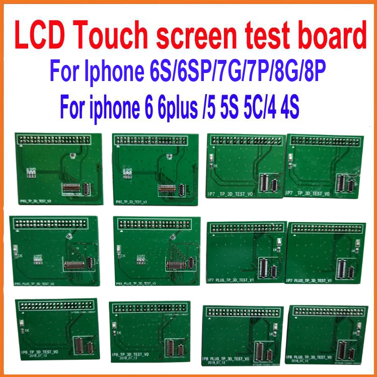 

LCD and Touch Screen Digitizer Tester Box Replacement PCB Board for iPhone 4/4S/5/5C/5S/6/6Plus/6S/6S Plus/7/7Plus/8/8Plus