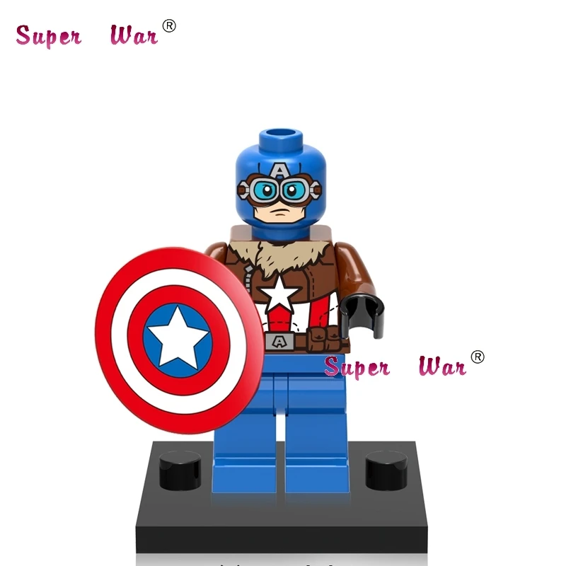 1 шт. супергерой Marvel Мстители XH539 капитан америка строительные блоки наборы Модель Кирпичи Игрушки