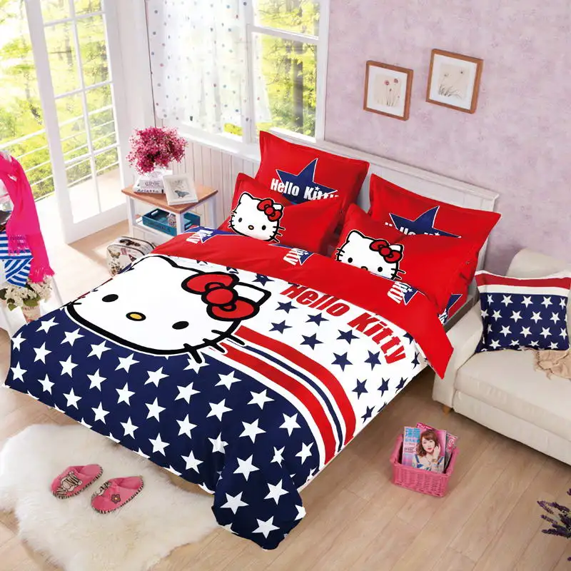 Buy Hello kitty bedding set family Home textiles 3/4
