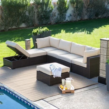 

Hot Sale Aluminum frame furniture synthetic rattan hd designs furniture