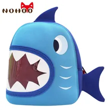 NOHOO Wasserdichte Schultaschen Blau 3D Shark Neopren Kinder Baby Taschen Cartoon Tier Kinder Schultaschen Für Mädchen Boys-25