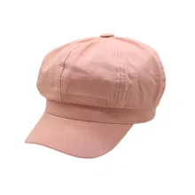 Западный стиль, мужские и женские шапки, шапки, повседневные однотонные хлопковые плоские шапки газетчика, восьмиугольные береты художника, Ретро береты