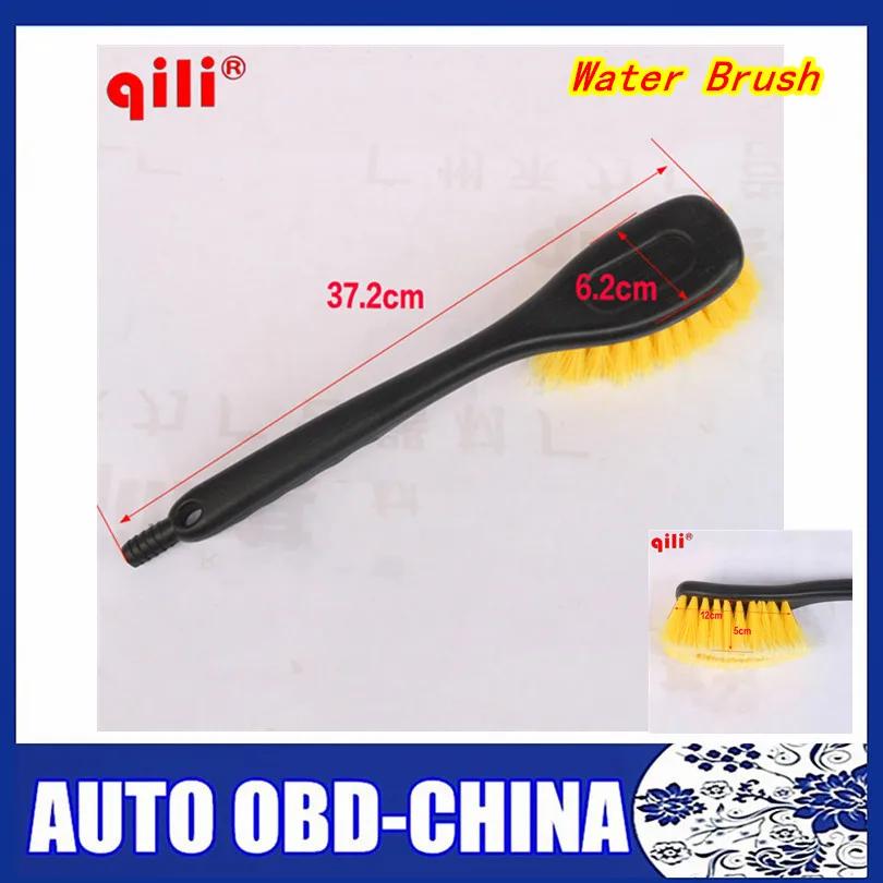 Wheel Spoke Rim Water Brush Cleaner Yellow Black Car Vehicle Motorcycle Wheel Tire Rim Scrub