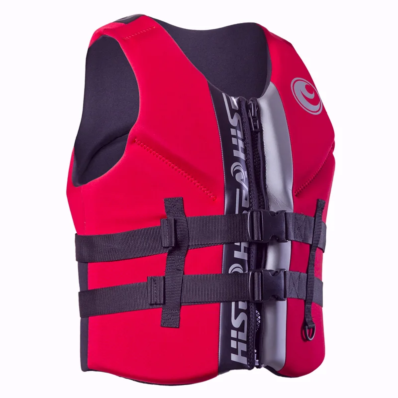 Мужской жилет для серфинга, для взрослых, для занятий водными видами спорта, для катания на лодках, спасательный жилет из пенопласта, плавательный спасательный жилет, жилет для подводного плавания - Цвет: Красный