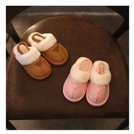 Idéia do Presente Relativo à Promoção Chinelos de Casa de Inverno Internos para o Bebê Feito na China Chinelos Quentes Não-deslizamento Sapatos 9 Online shopping