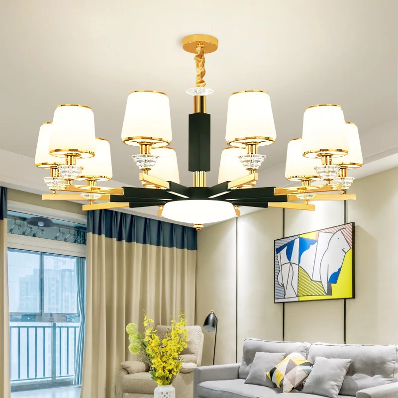 

Modern LED chandeliers lighting Crystal suspended lamps luxury home deco fixtures living room luminaires bedroom hanging lights