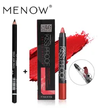 MENOW макияж набор стойкая губная помада и точилка для карандашей и подводка для глаз водонепроницаемый прочный женский набор косметики Прямая поставка