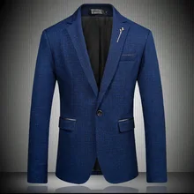 Высококачественный мужской повседневный деловой костюм, куртка amazon, однокнопочный бренд, блейзеры, Прямая поставка, танцевальный Свадебный Топ, пальто, модная одежда