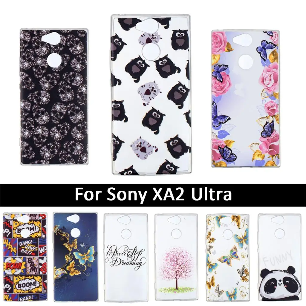 TPU Silicone Cover Case For Sony Xperia XA2 Ultra Soft Phone Shells XA2Ultra Coque Fundas XA 2 Ultra/2Ultra Cases |