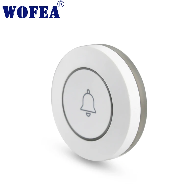 Wofea New One Key Emergency SOS Button Alarm Button Wireless Panic Door Bell For Alarm System