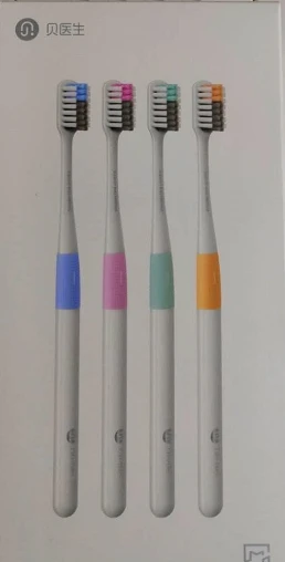 Оригинальные зубные щетки Xiao mi jia DOCTOR B, стильная зубная щетка для путешествий с коробками, 4 шт., mi кисти для глубокой очистки, с коробкой для путешествий