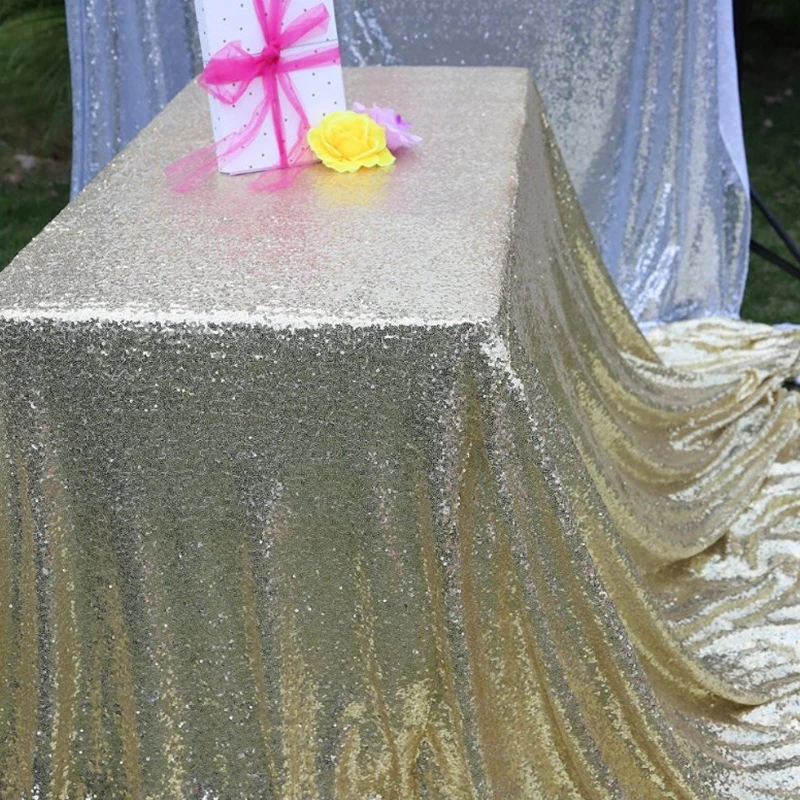 Скатерть из розового золота с блестками, блестящая круглая прямоугольная скатерть с вышивкой из блесток для свадебной вечеринки, скатерть с блестками