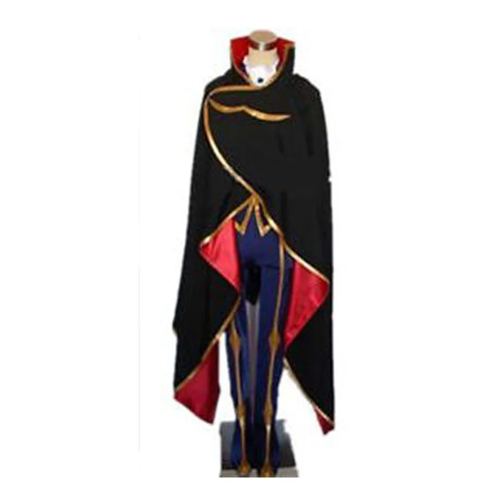 

2018 Code Geass Zero Lelouch Cosplay Costume Full Set With Cloak