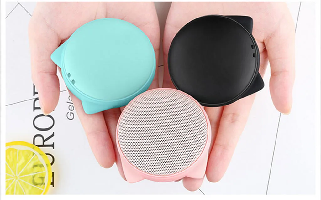 

Mini Cat Women Wireless Bluetooth 4.2 Call Portable Bass Speake stereo audio music player Outdoor Speaker Sound System Portable