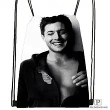 Пользовательские сверхъестественные@ 01-походная сумка на шнурке милый рюкзак для детей(черная спинка) 31x40 см#180611-01-30