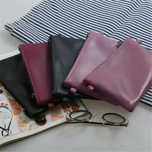 

Fashion Women's Leather Clutch Handbag Bag Coin Purse Bag Wallets Pouch Zipper