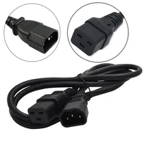1,8 м C14-C19 IEC320 C14 штекер для IEC320 C19 Женский удлинитель питания шнур 10А до 16А 3*1,5 мм квадратный PDU серверный шнур