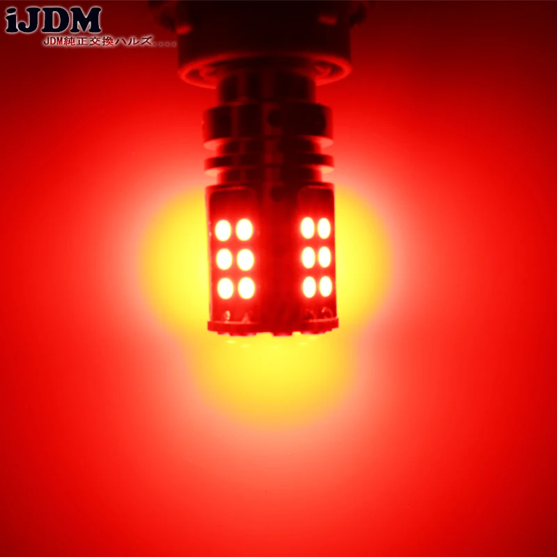 IJDM Автомобильный задний светильник 7440 светодиодный Canbus T20 W21W WY21W 32SMD 3030 фонарь для