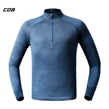 CQB Спорт на открытом воздухе шерсть мериноса высокая эластичная футболка Для мужчин Термальность с длинным рукавом быстросохнущая дышащее нижнее белье
