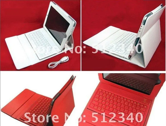 Free-shipping Russian Turkish Spanish Portuguese Leather Case + wireless Bluetooth Keyboard for iPad 2 iPad2 2nd stand bag | Компьютеры и