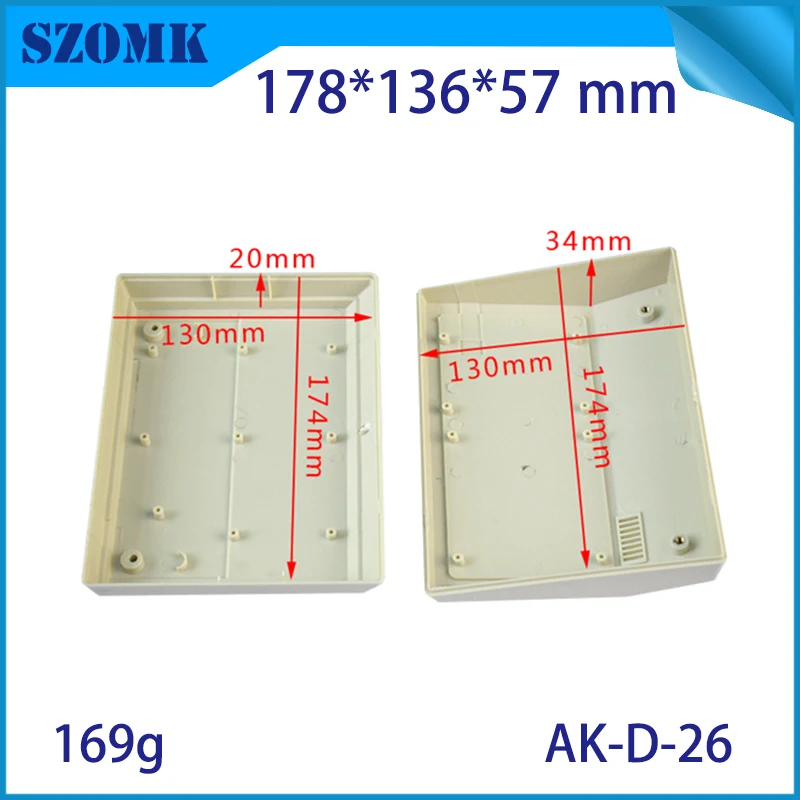 Корпус из АБС пластика SZOMK для электроники 1 шт. корпус настольного ПК 180x136x58 мм