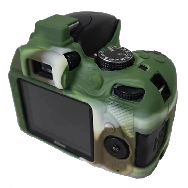 Хороший мягкий силиконовый резиновая Камера тела защитный чехол кожи для Nikon D3400 Камера Сумка Объектив сумка из неопрена Мягкий